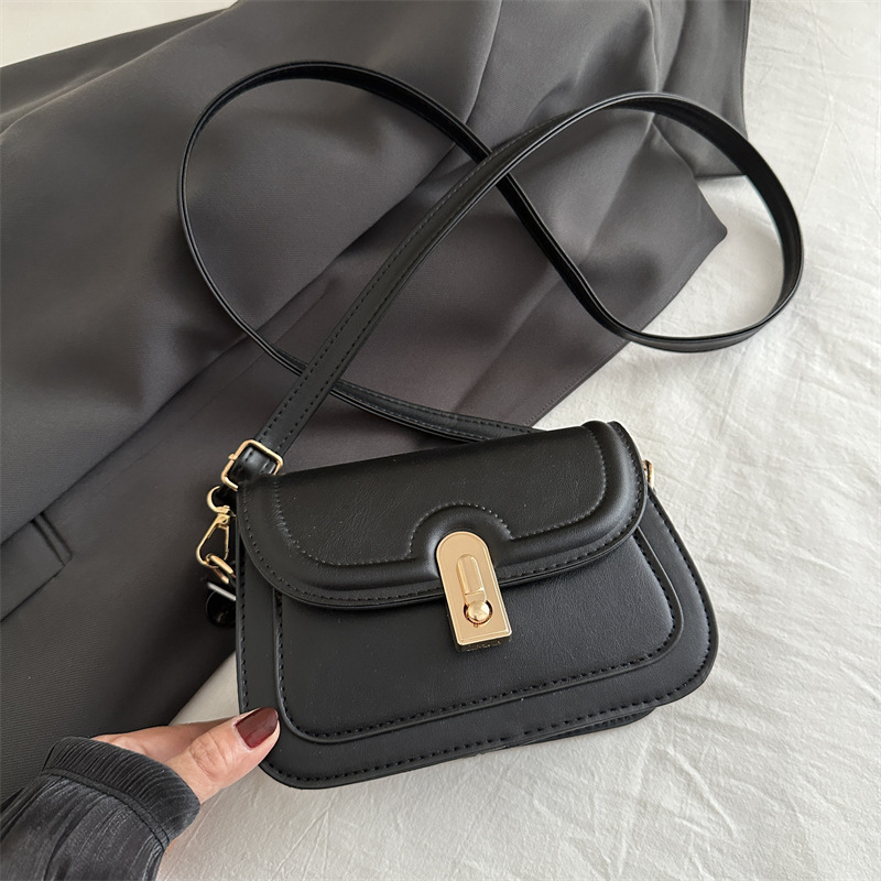 Bolsa de ombro vintage feminina mala simples para trabalho_voghion.com