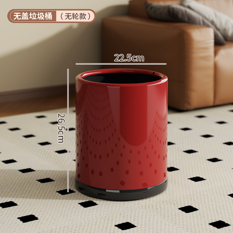家庭用寝室やバスルーム用の車輪付きゴミ箱、軽くて豪華なリビングルーム用ゴミ箱、見栄えの良いお祝い用の大きな紙バスケット|undefined