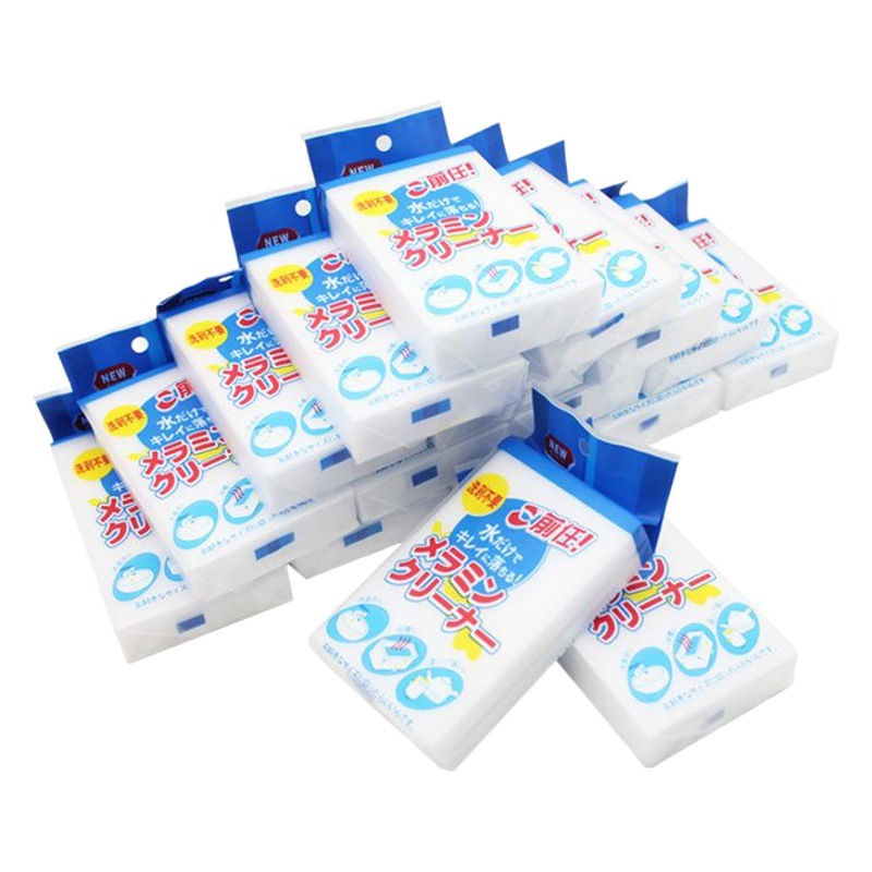 Esponja de lavado japonés esponja blanca zapatos magia limpiar cocina esponja nano esponja
