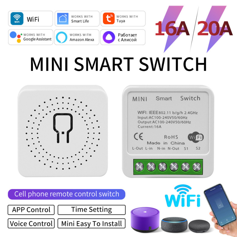 Tuya Tuya スイッチ WIFI スマート スイッチ アプリ音声ワイヤレス スイッチ隠しリモコン|undefined