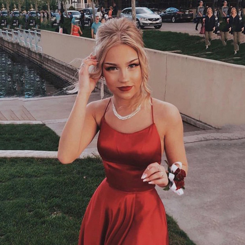 El comercio exterior de Europa y América Amazon AliExpress deseo vestido de noche V sexy Sling adelgazamiento vestido largo soporte personalización