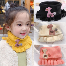 冬季婴幼儿加厚保暖围脖秋冬宝宝毛线针织防风防寒围脖一件代发