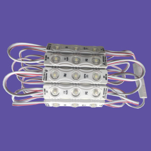 2835 Injection Molded Monochrome Waterproof High-Voltage Module Diffuse Reflection Lens Led Advertising 110V Light Source 3-Light Module