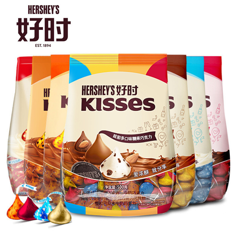 好.时之吻kisses水滴巧克力500g结婚喜糖果混合味零食散装袋装批