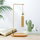 Beech wood rounded rectangle 4-breasted seven-shaped pen hanger with age-safe wind chimes