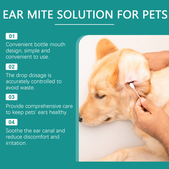 YEGBONG Pet Ear Cleaning Care Liquid Cat Dog Ear Wafer Odor Cleaning Ear Cleaning Liquid