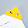 Transparent triangle clip students use the corner clip of the book to store the test paper clip of simple color bill clip office stationery clip