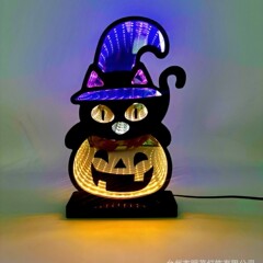 越境tiktok新型創意ledカボチャランプハロウィーン装飾灯雰囲気灯トンネル灯小夜灯