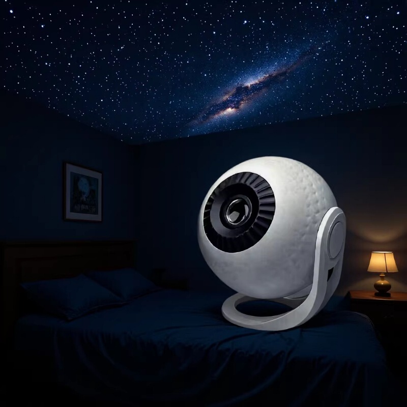 New Product Bluetooth Music Earth Lamp Starry Sky Projection Lamp 12-Card Focus-Adjustable Night Light Galaxy Star Projection Lamp Starry Sky