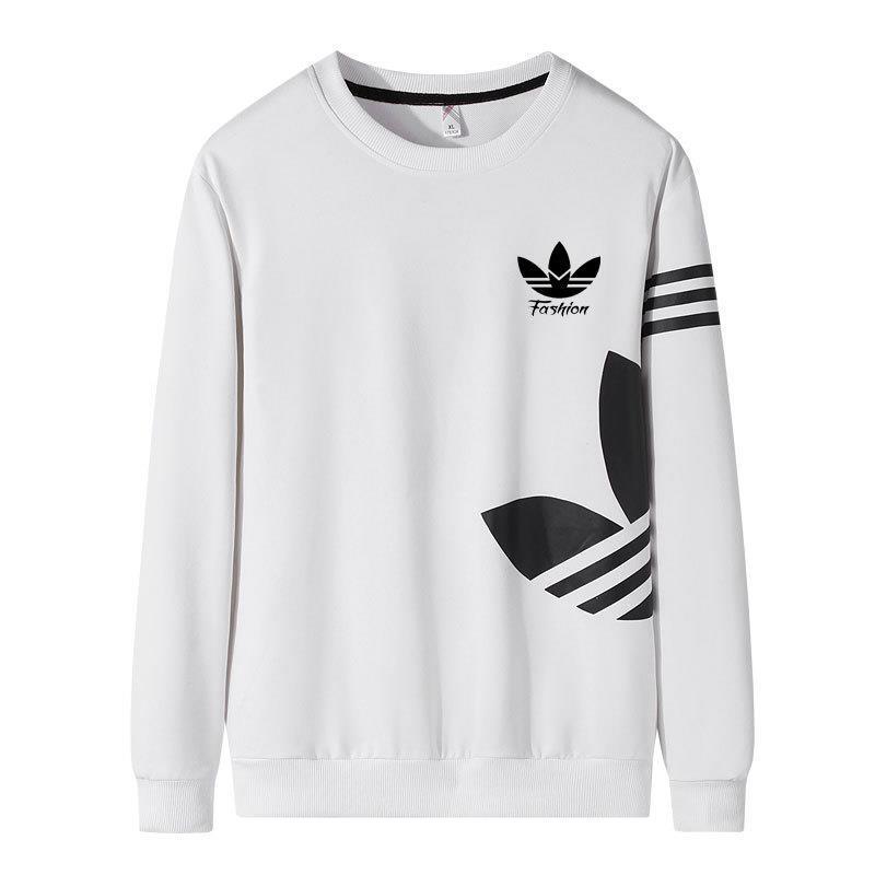 Autumn Clover Heavy Hoodie Men's Trendy Brand Loose Round Neck Hood Top Black Long Sleeve Vintage Jacket