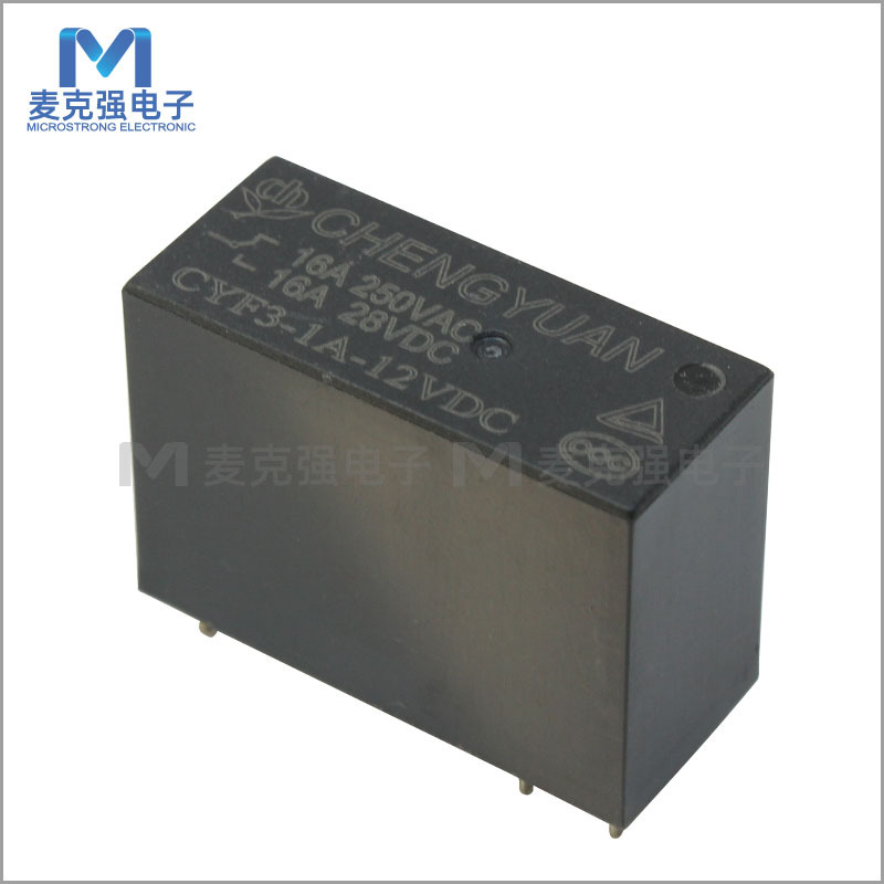 CHENGYUAN盛元继电器CYF3-1A-12VDC电压12VDC一组常开16A全新正品