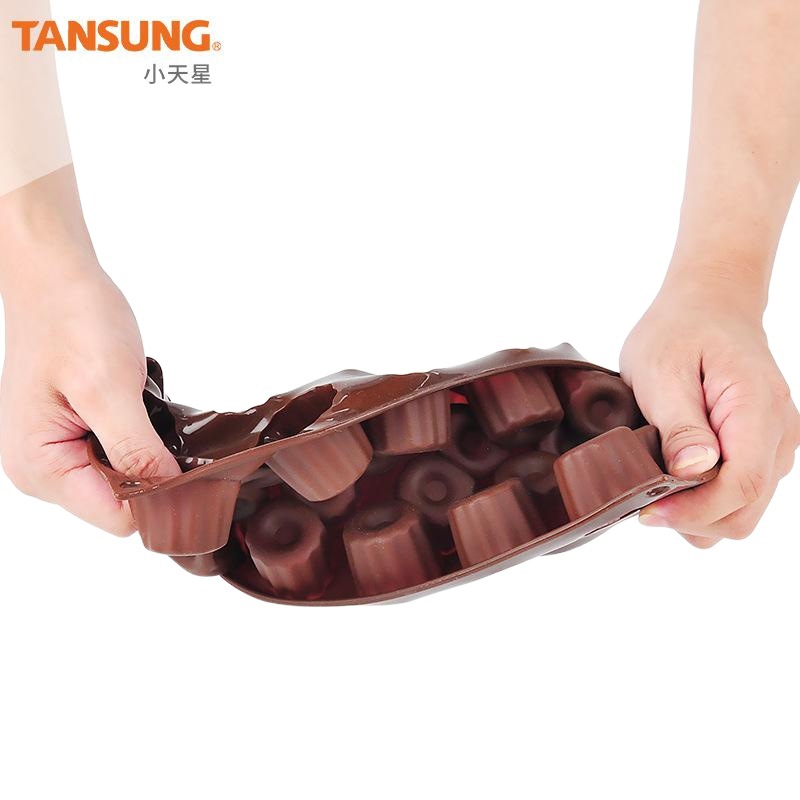 En stock galleta chocolate molde de silicona fácil desmoldeo herramientas para hornear de silicona waffle pastel molde al por mayor
