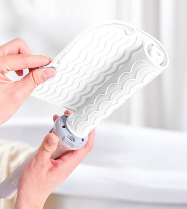 Herramientas de peluquería alisador de cabello almohadilla aislante de silicona barra de cabello curl cubierta aislante de cabello especial de cabello abrazadera eléctrica antideslizante antifalgas de goma