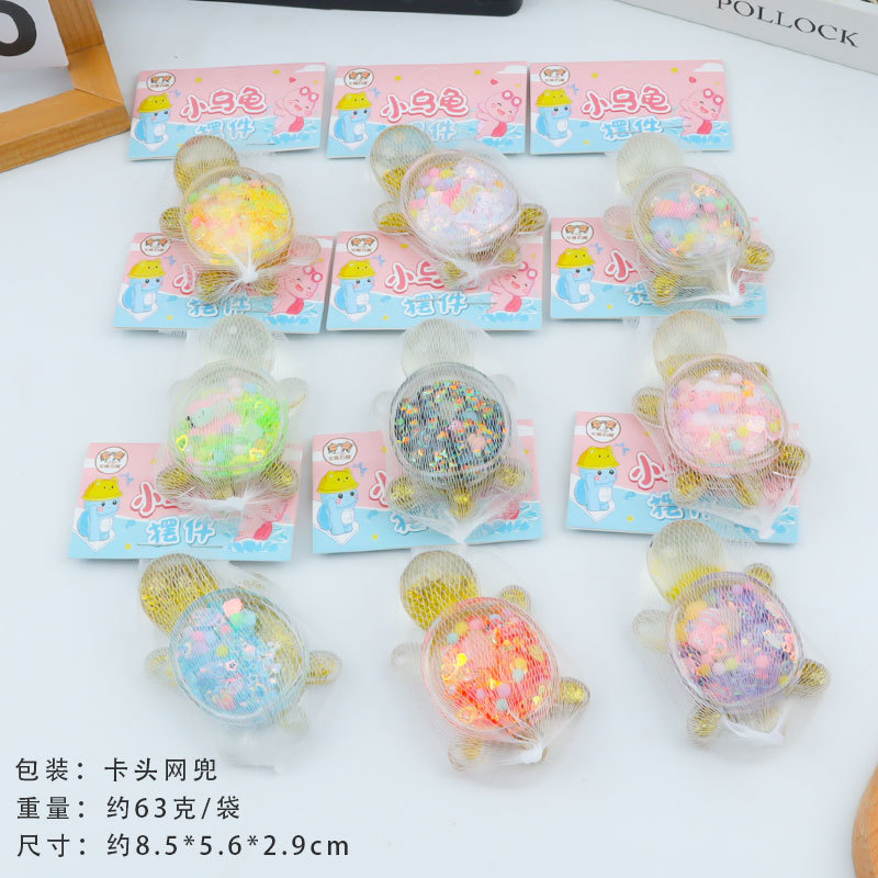 Good Bestie 더블 레이어 유사 작은 황금 거북이 그물 가방