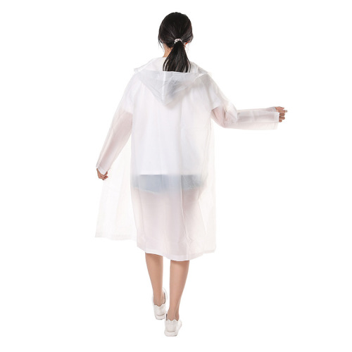Wholesale Factory Thick EVA Non-disposable Adult One-piece Raincoat Portable Outdoor Travel Hook-and-loop Rain Poncho