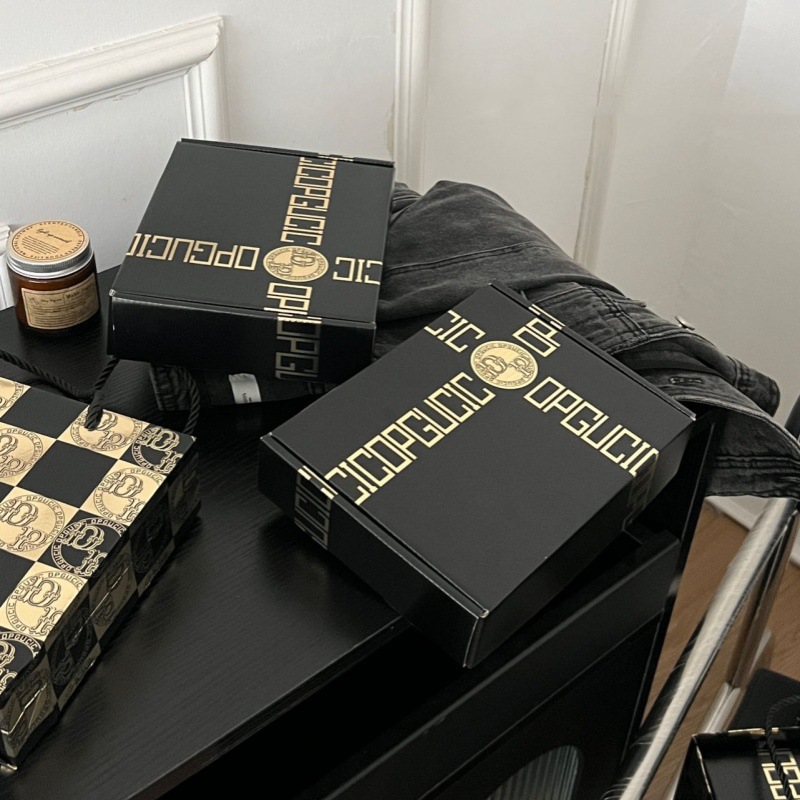 新款秋冬款黑金男士內褲舒適親膚透氣無痕高彈中腰平角褲禮盒裝