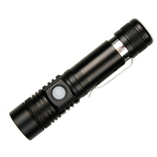 Cross-border T6 rechargeable zoom mini bright flashlight outdoor led flashlight USB rechargeable flashlight