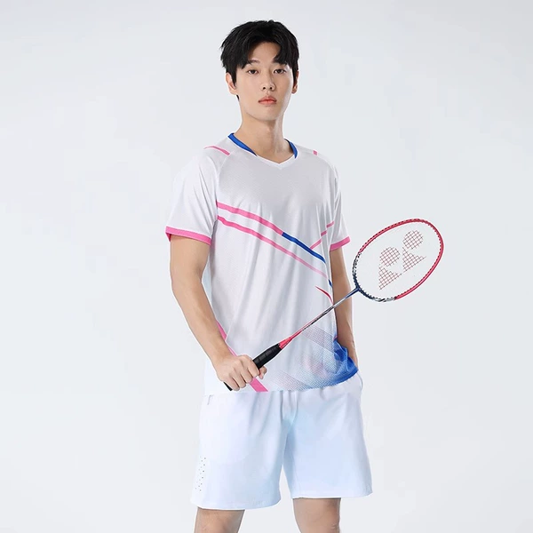 23 men’s white + white shorts