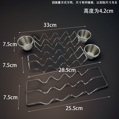 廠家不鏽鋼304墨西哥薄餅架 taco架 玉米卷架 塔可架西餐擺盤