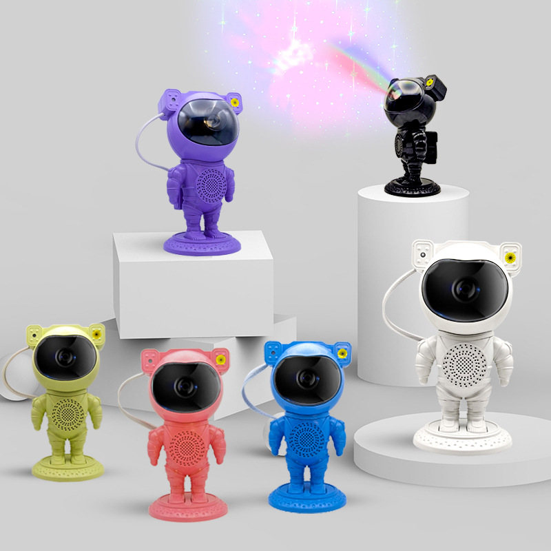 Astronauta transfronterizo luz de cielo estrellado audio Bluetooth luz láser colorida dormitorio noche de sueño luz de cielo estrellado luz de ambiente para el hogar