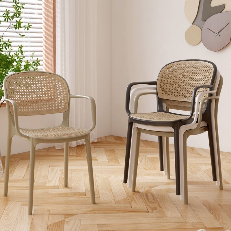 Home Dining Chairs, Vintage Rattan Chairs, Plastic Rattan Chairs, Rattan Backrest Chairs, Breathable Commercial Dining Chairs, Outdoor Stools