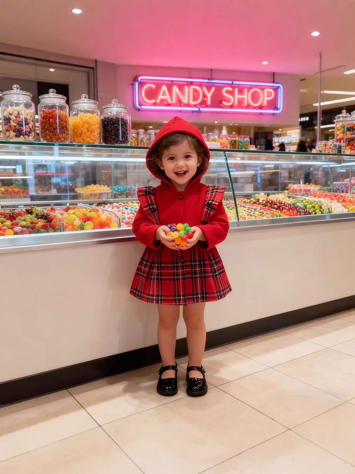 Cross-border autumn and winter baby girls' hooded single-breasted plain lace thickened long sleeve one-piece coat