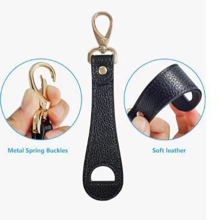 Clip Sujetador de Sombrero de Cuero PU, Súper Ligero y Almacenable, para Bolsos y Viajes image 4