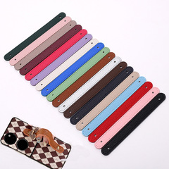 New Yilian Texture Lychee Pattern PU Leather Wrist Strap Phone Case Charmer Convenient Anti-Fall Phone Accessory for Women