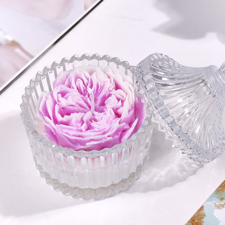 オースティンローズフラワーアロマセラピーキャンドルインスタイルフレグランスアロマセラピー誕生日結婚式バレンタインデーギフト|undefined