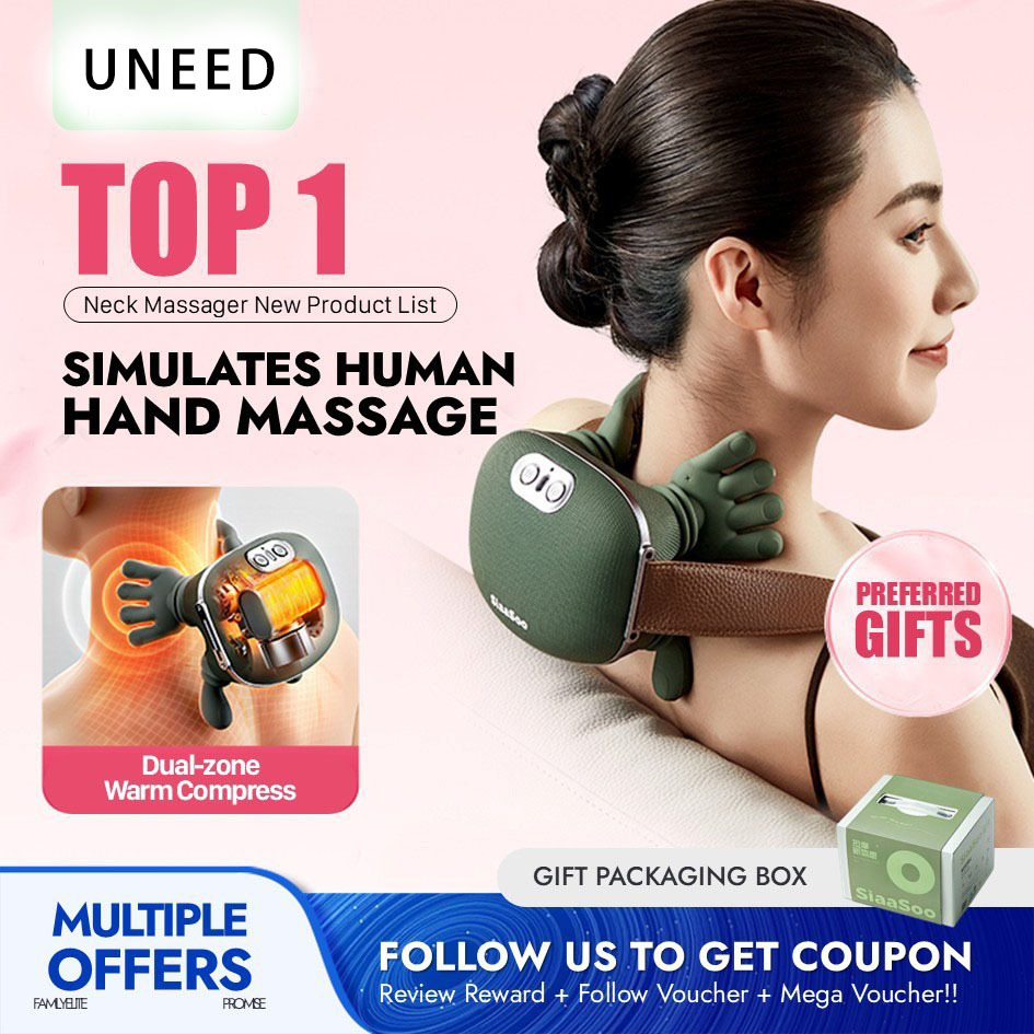 Factory Direct Sales Cross-Border Hand Shoulder and Neck Massager Cervical Spine Massager Trapezius Neck Neck Massager Ready Stock