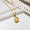 Fashionable zirconium, advanced necklace, four-leaf clover, bright catchy style, high-quality style, simple and elegant design