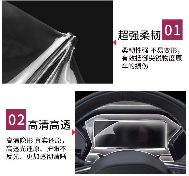 Suitable for 25 Geely Xingyue L Interior Protective Film Navigation Screen Gear Shift Central Control Film Screen Car Accessories