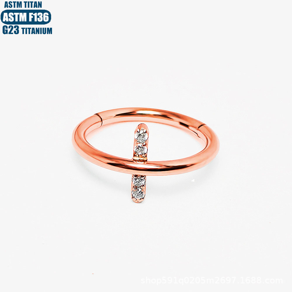 Labret piercing jewelry detail image