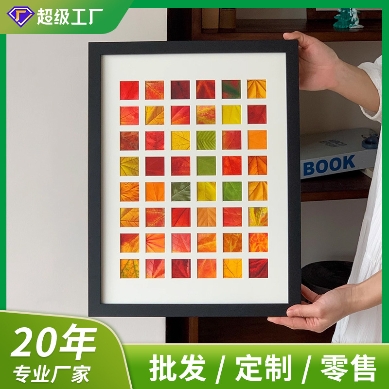 DIY Deciduous Photo Frame 48 Palace Frame Handmade Plant Specimen Memorial Day Gift Living Room Table