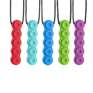 Factory Direct Silicone Building Blocks Tooth Gum Children's Building Blocks Silicone Tooth Gum Sensory Chewing Necklace Baby Grinding Stick