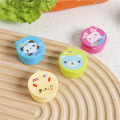 Portable round sauce bottle oil and vinegar dressing salad sauce ketchup dispensing bottle plastic condiment squeezing bottle