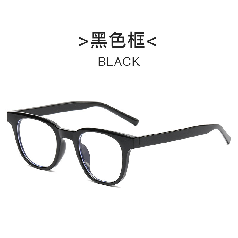 Nuevo estilo coreano Magilla personalidad literatura y arte espejo de luz plana gran cara adelgazante anteojos antiluz azul retrógrado marco de gafas GM para mujeres