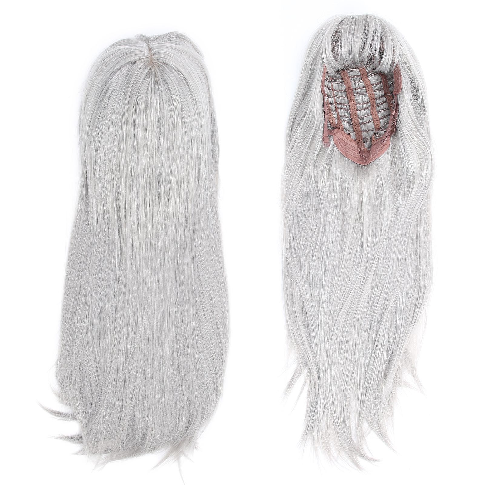 Pelucas transfronterizas, chicas europeas y americanas, flequillo, cabello largo y rizado, ondas grandes, seda de alta temperatura, sombreros de fibra química, fabricantes al por mayor