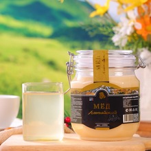 【俄蜜熊】阿尔泰黑标高山雪蜜1000克/瓶俄罗斯分装蜂蜜醇香美味