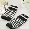 Classic laptop, cute keep warm demi-season gloves, fingerless