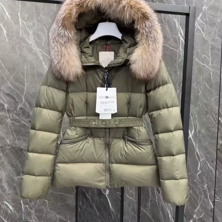 Down jacket, velvet fitted brace, duck down, increased thickness, slim fit
