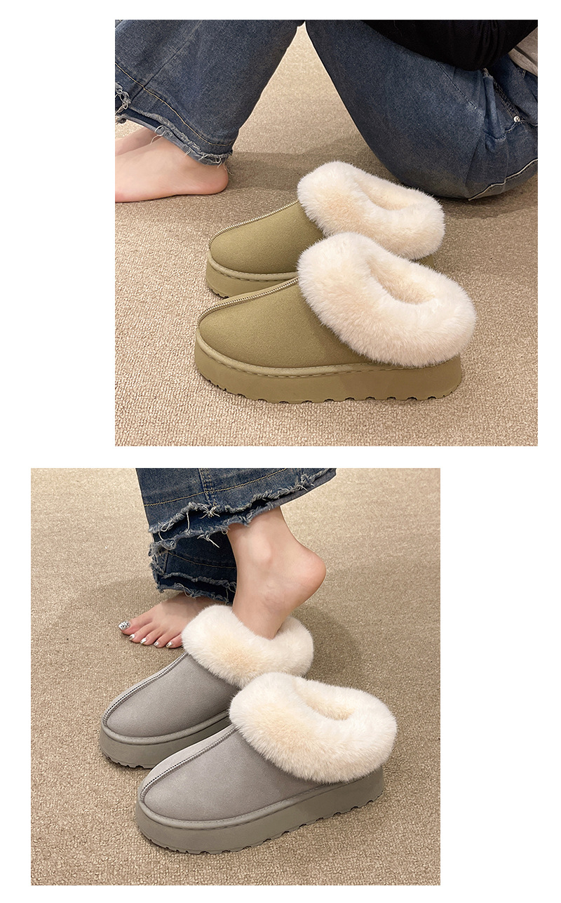 Women's Warm Snow Boots With Thick Sole And Wool Lining For Winter_voghion.com