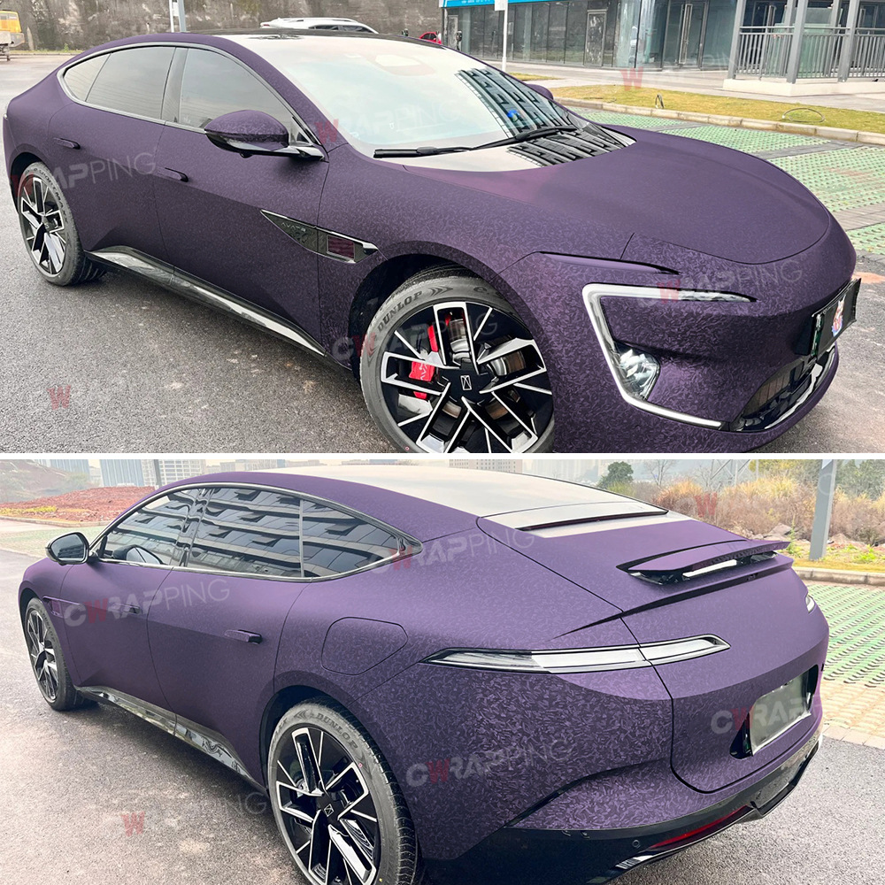 Flower Carbon Car Color Changing Film Pet Forged Carbon Fiber Film Matt Matte Electric Vehicle Motorcycle Car Color Changing Film