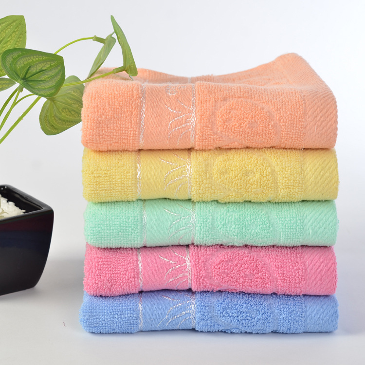 100 grams of mushroom cotton towel cheap hand gift towel filial piety wedding soft absorbent towel factory wholesale