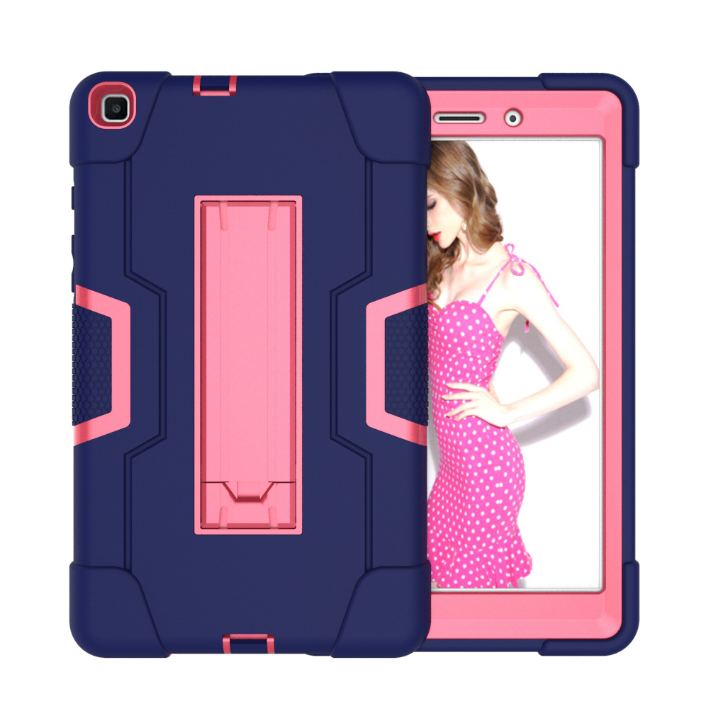 네이비 블루 로즈 레드