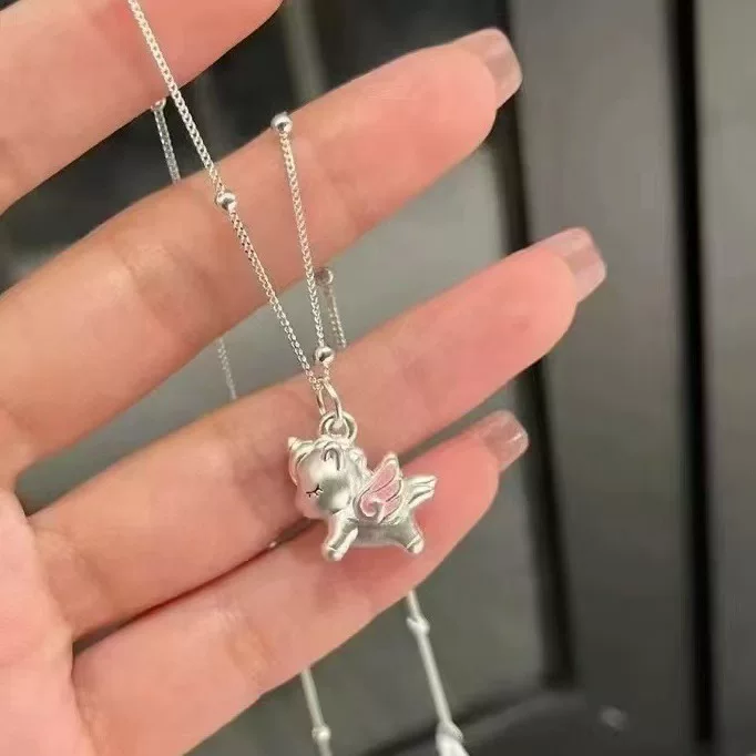 Серебряный браслет, милый модный изысканный небольшой универсальный подвес, стиль высокого качества, стиль легкой роскоши
