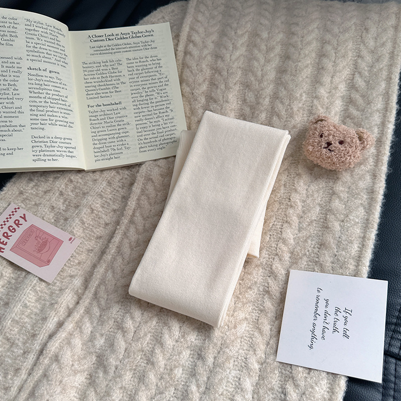 Medias de calcetín de caída de invierno delgadas de lana gris gris medias de calcetín de cintura alta de caderas