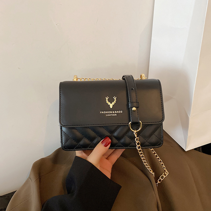 Chanel estilo rombo bordado hilo bolsa para Mujeres Nuevo 2023 hombro mensajero bolsa de San Valentín regalo cadena pequeña bolsa cuadrada