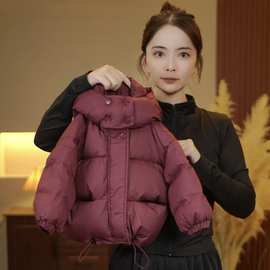 M427新款加棉加厚男女童棉服冬季中大童外套洋气棉衣直播外贸