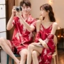 夏季婚庆新婚男士睡袍
